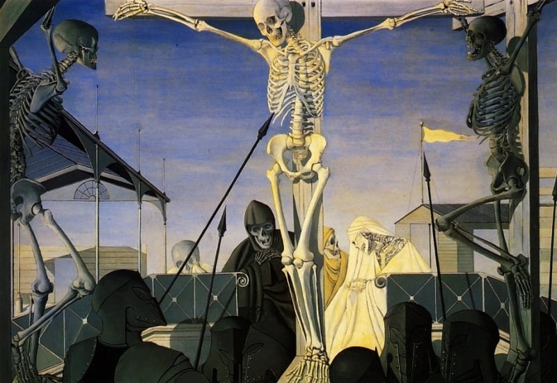 Crucifixion by paul delvaux