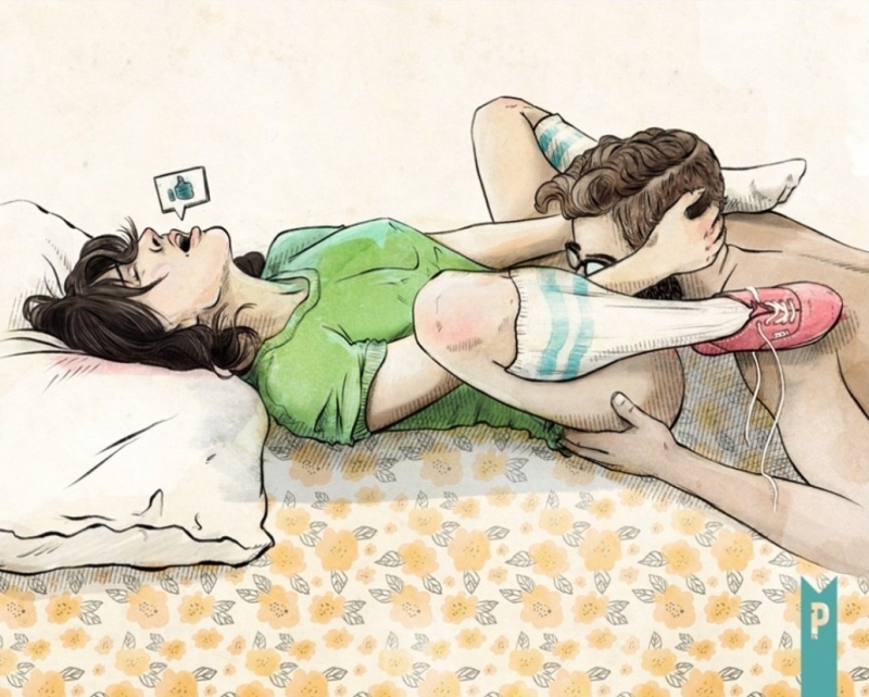 cunnilingus art by Keith P Rein