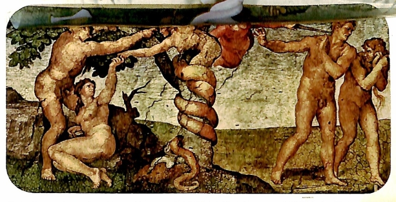 Dan Greenberg Adam and God, on the ceiling of the Sistine Chapel