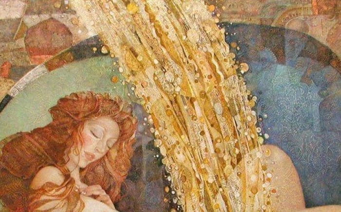 Danaë and the Golden Shower (2008) by Alexander Sigov