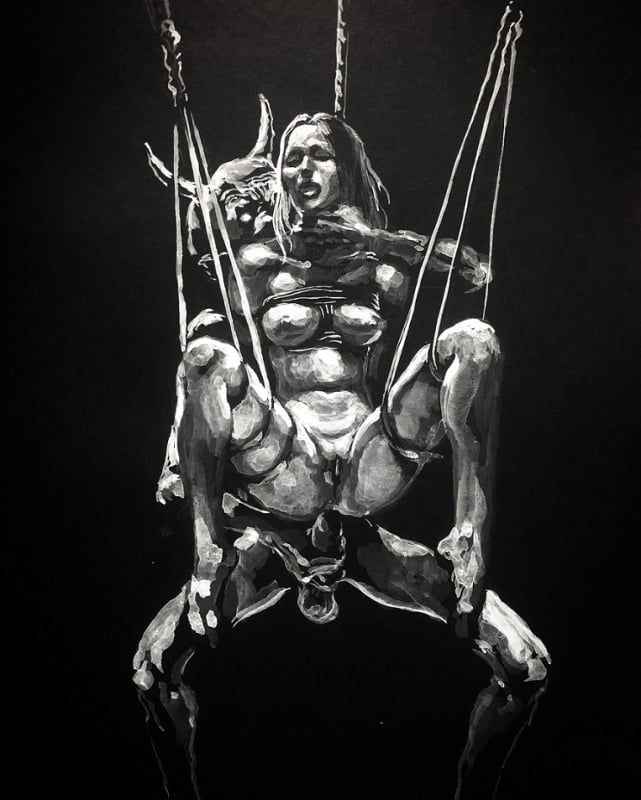 dark bondage art by KerbCrawlerGhost