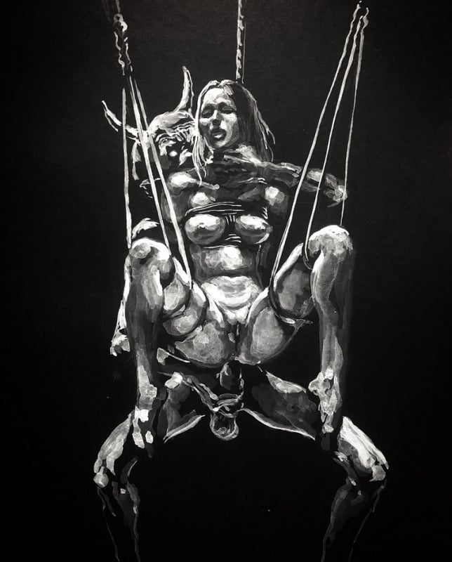 dark bondage art by KerbCrawlerGhost