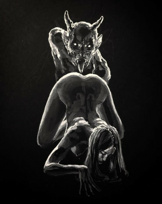 demon and girl by KerbCrawlerGhost