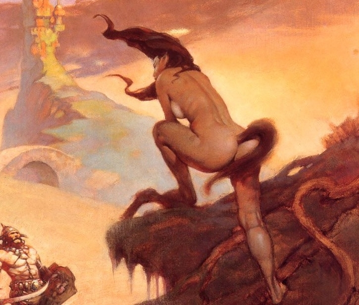 Detail Pony Tail Frank Frazetta