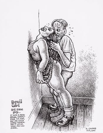 Devil girl, by Robert Crumb