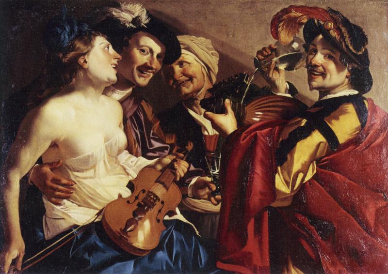 Dirck van Baburen, The Procuress, 1623, oil on canvas Dirck van Baburen, The Procuress, 1623, oil on canvas