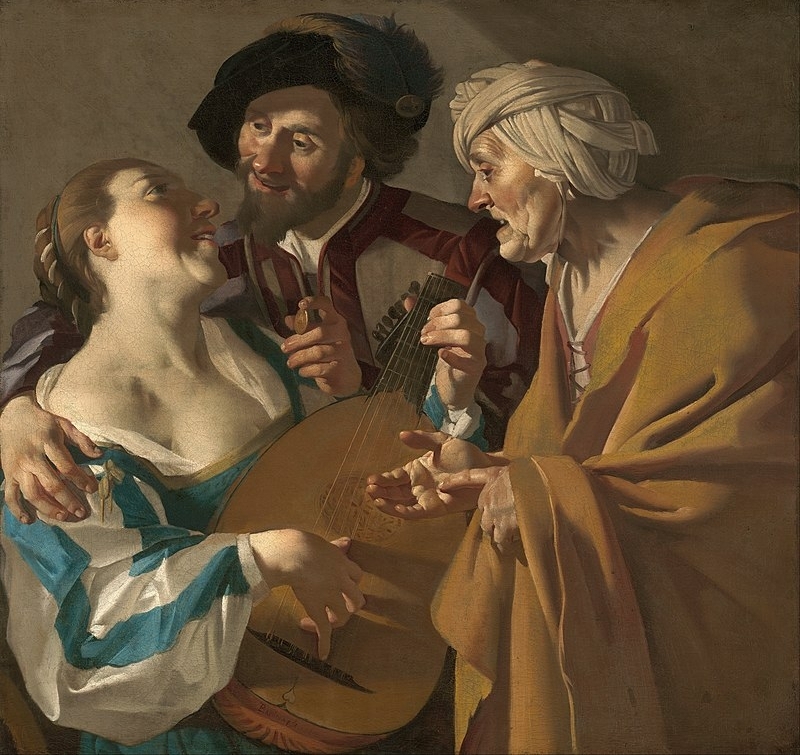Dirck van Baburen, The Procuress, 1623, oil on canvas, Residenz, Würzburg Dirck van Baburen, The Procuress, 1623, oil on canvas, Residenz, Würzburg