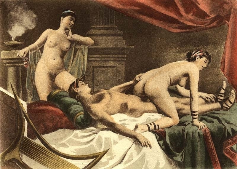 Édouard Avril threesome scene