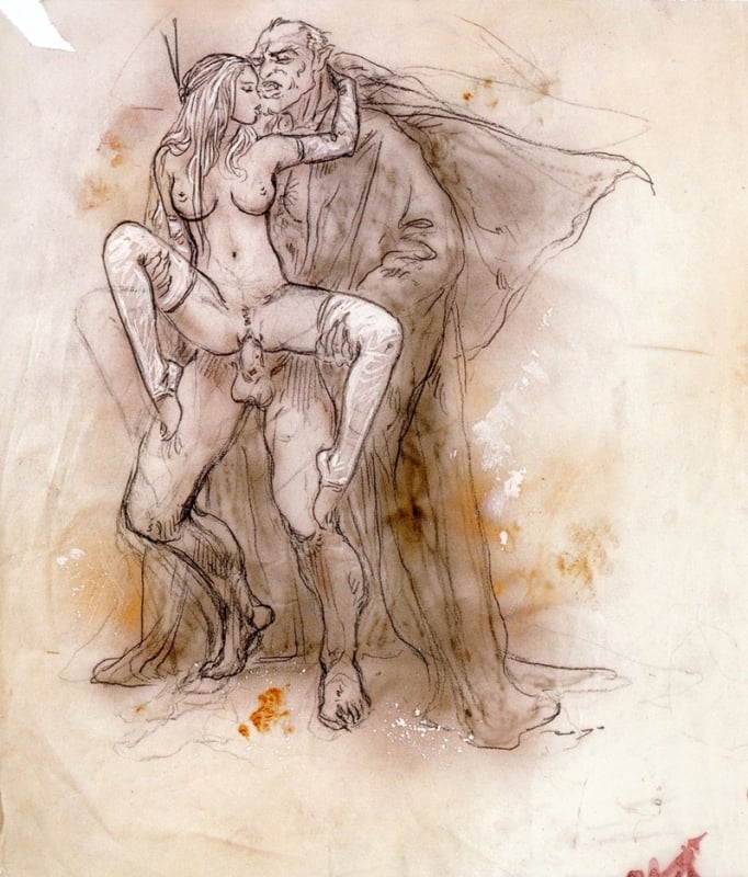 Drawing by Luis Royo