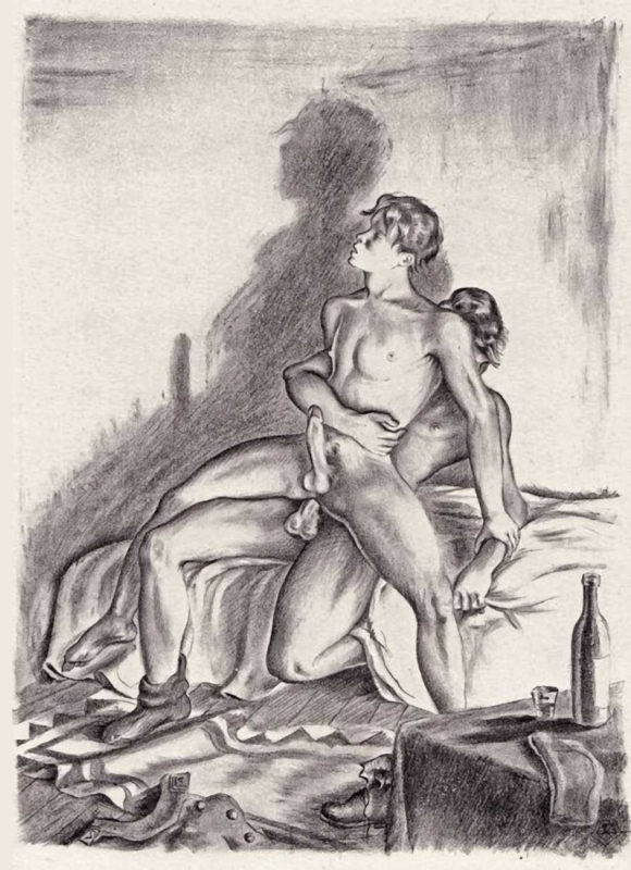 Drawing by Roland Caillaux (1945)