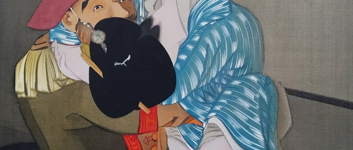 Rare Erotic Paintings of a Mutilated Yokai, a Foreigner and Two Gay Noh Actors