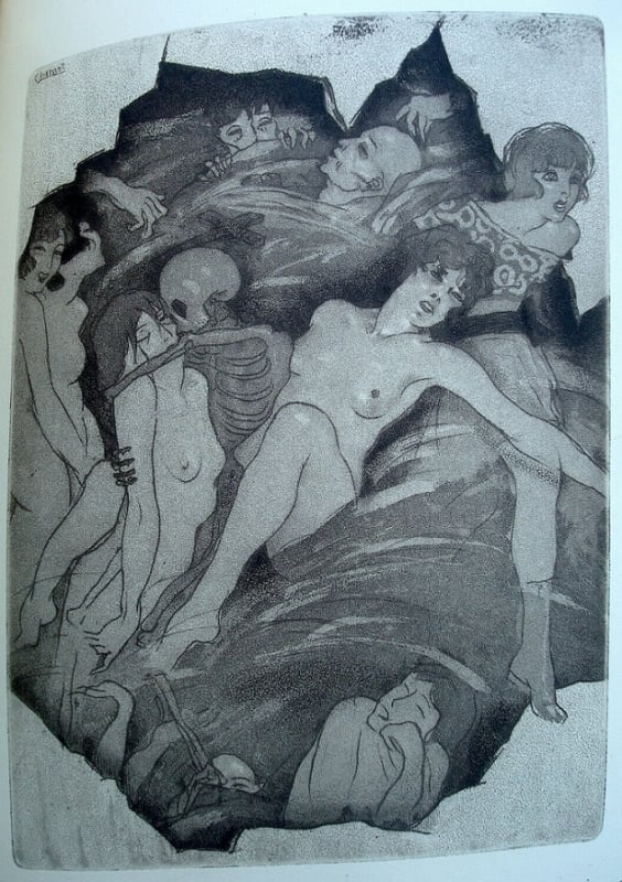 Edouard Chimot Illustration for Henri Barbusse’s Hell