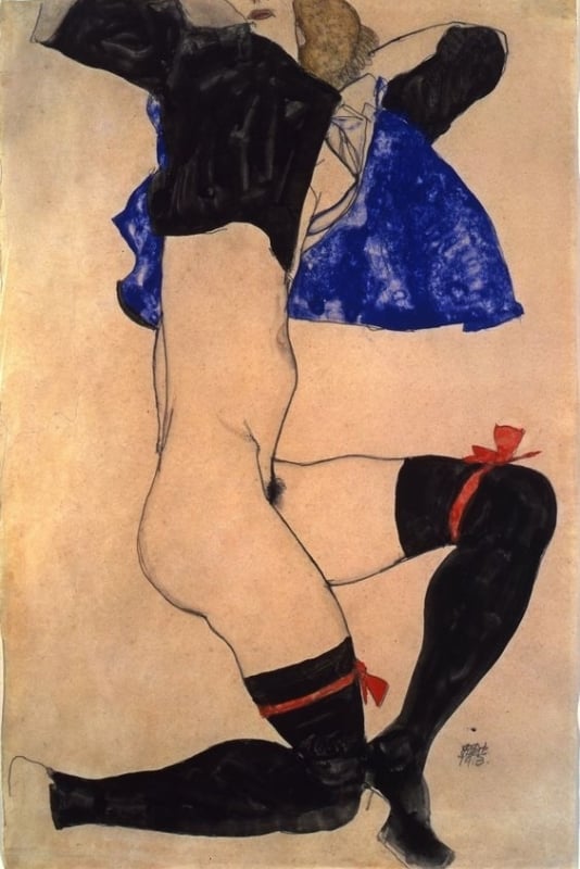 Egon Schiele, Nude, 1918
