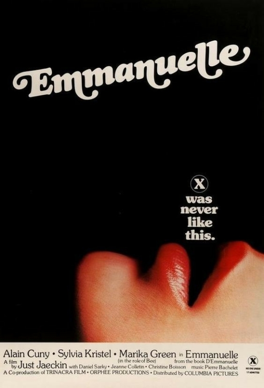 Emmanuelle (1974) Film Poster - Famous French erotic drama film directed by Just Jaeckin