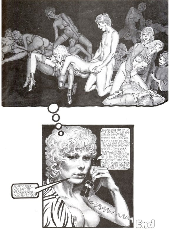 Erich von Götha Torrid magazine orgy scene