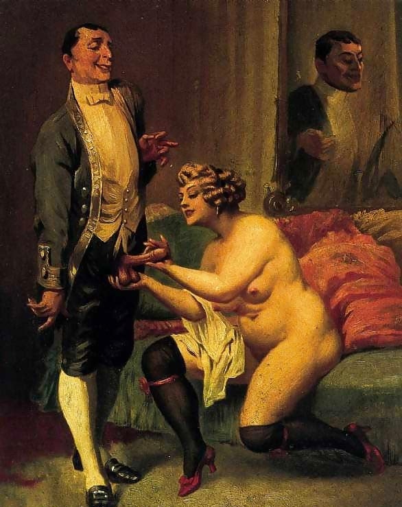 erotic art attributed to Heinrich Lossow