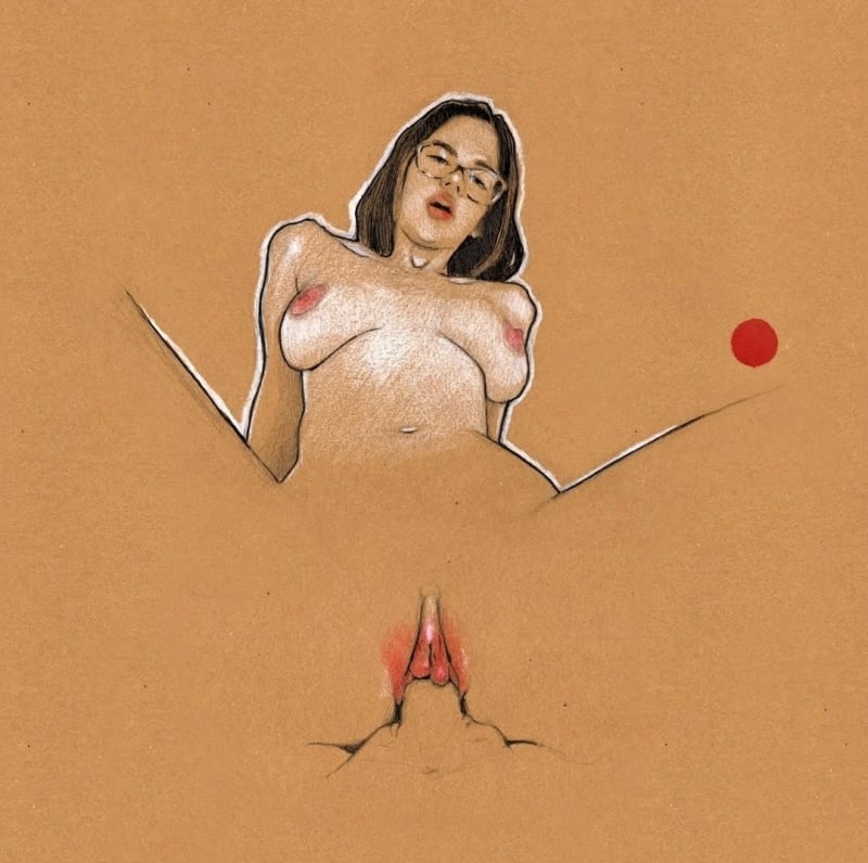 erotic drawing by La Belle Cicatrice