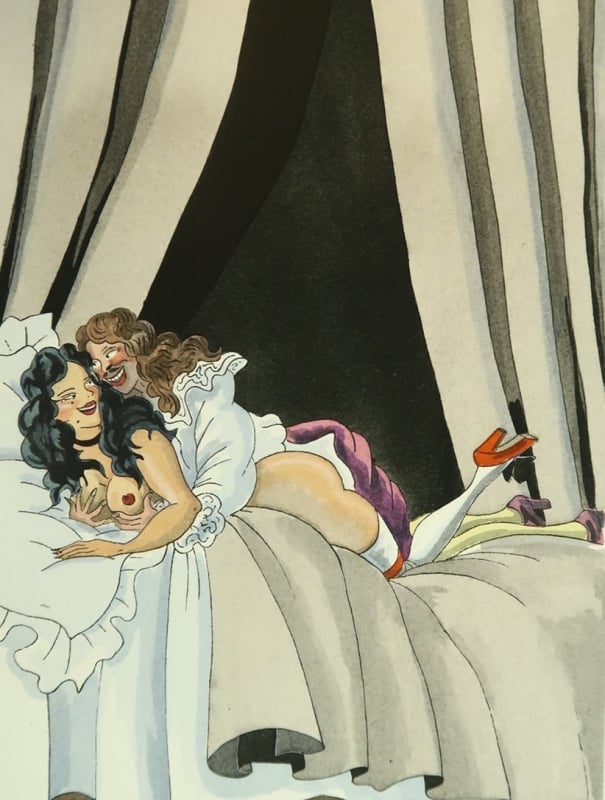 erotic illustration by Jean Gradassi