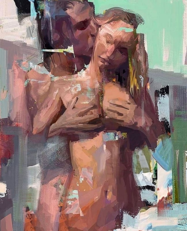 erotic painting by milkmycoconut