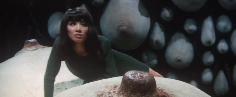 erotic still from the film Blind Beast