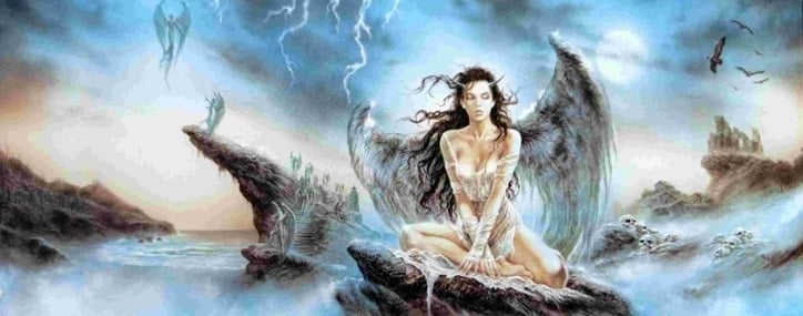 Fallen Angel, Avalanche by Luis Royo