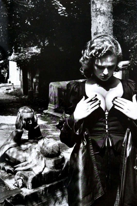 Fashion Yves Saint Laurent, Père Lachaise, Paris by Helmut Newton