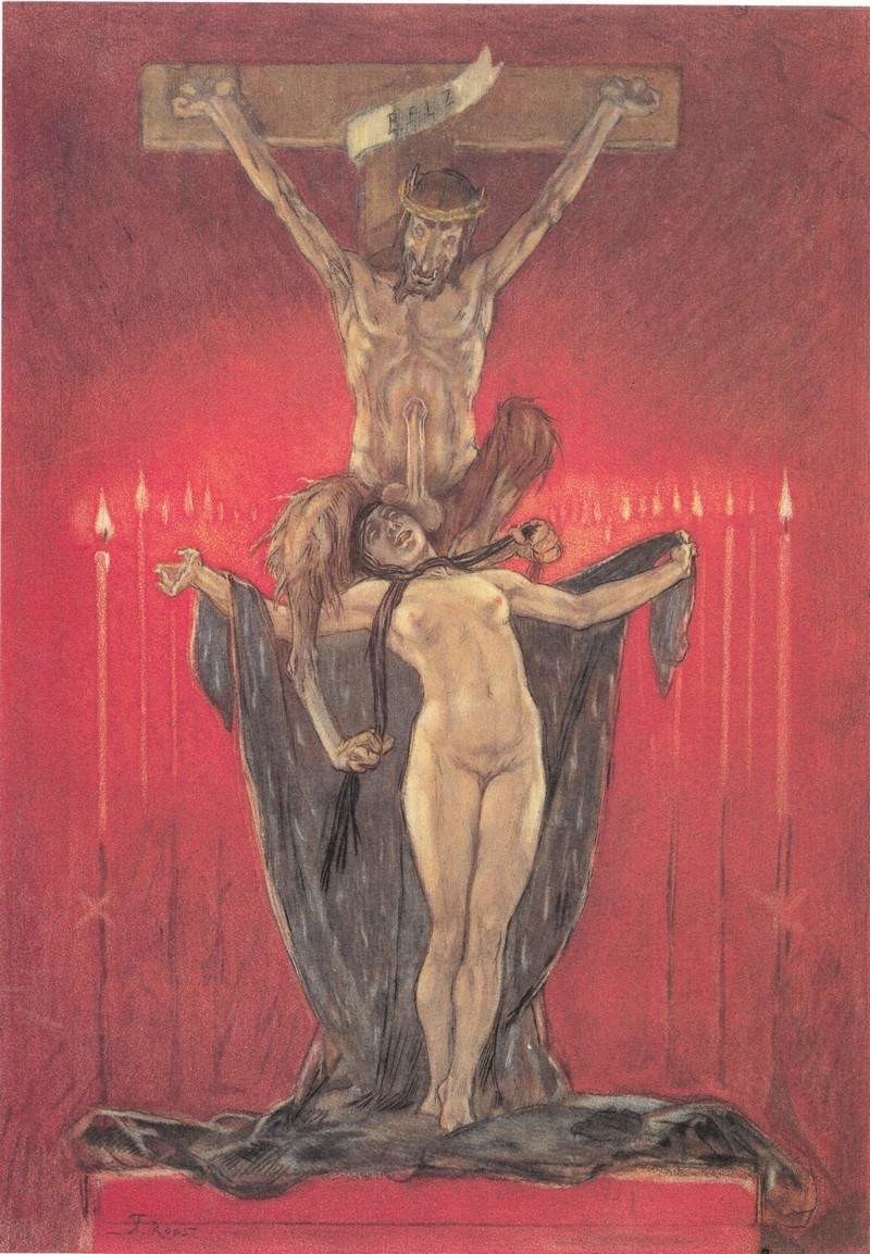 felicien rops pictures: le calvaire