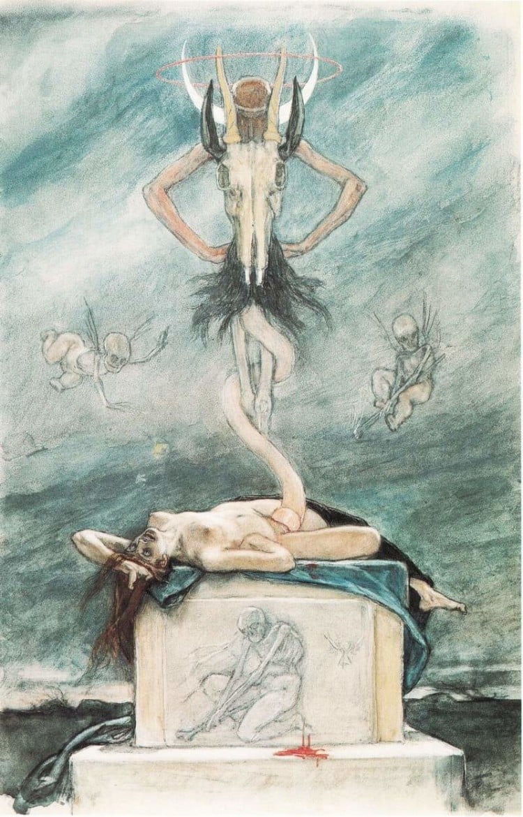 felicien rops pictures: the sacrifice