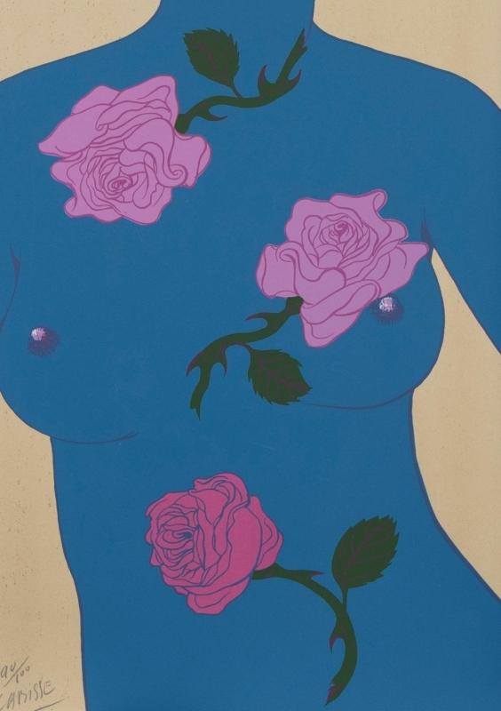 Felix Labisse, Afternoon Songs, Fleur du Mal, Colour lithograph, 1975