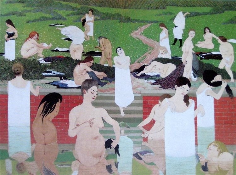 felix vallotton Bathers on a Summer Evening