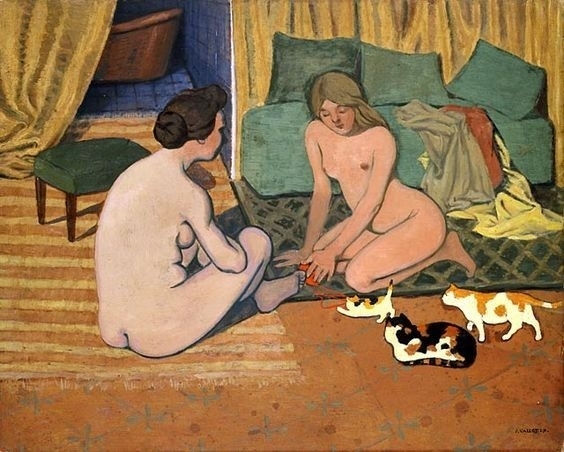Felix Vallotton, Nude and Cats, 1898