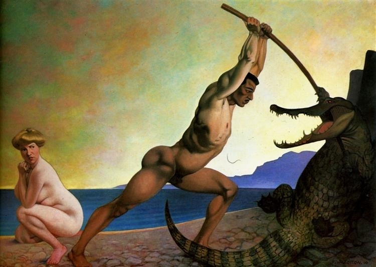 felix vallotton Perseus Killing the Dragon