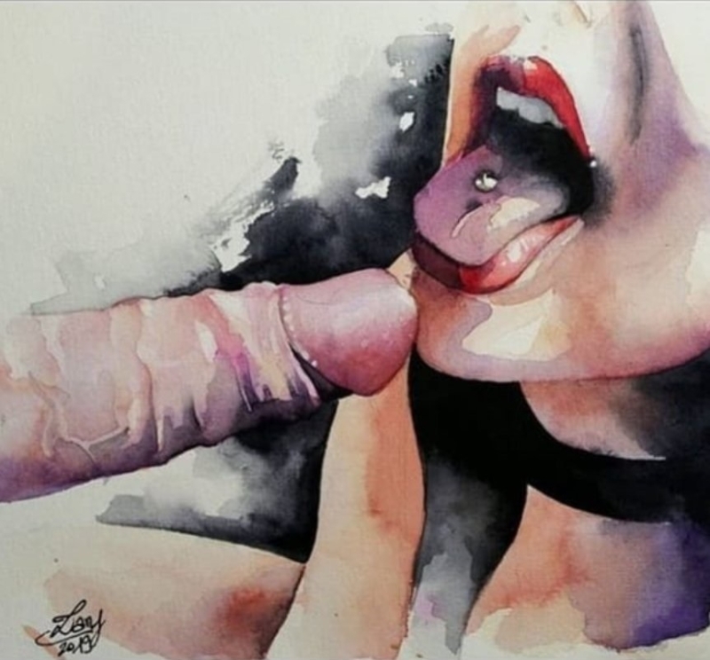 fellatio art by Lanj Dustupre