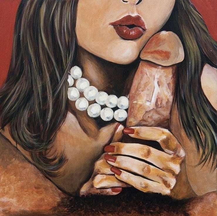fellatio art by Tatiana von Tauber