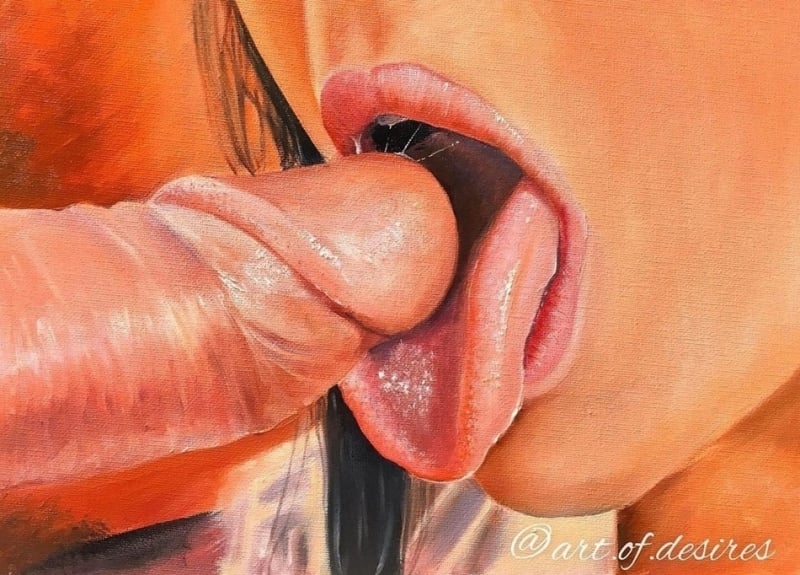 fellatio scene by Art of Desires