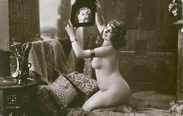 Fernande nude by Jean Agélou, French postcard between 1910 and 1917