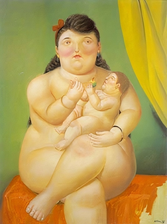 fernando botero Mother and Child