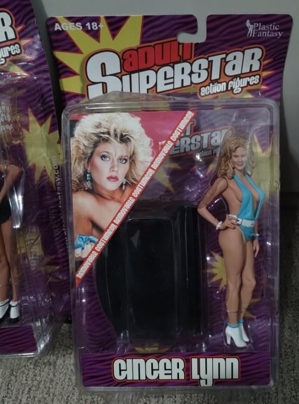 Figurine of the American porn star Ginger Lynn