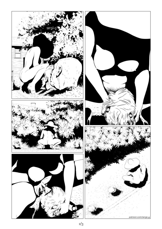 First comic book attempt (2021) by Sergii-g (panel two)