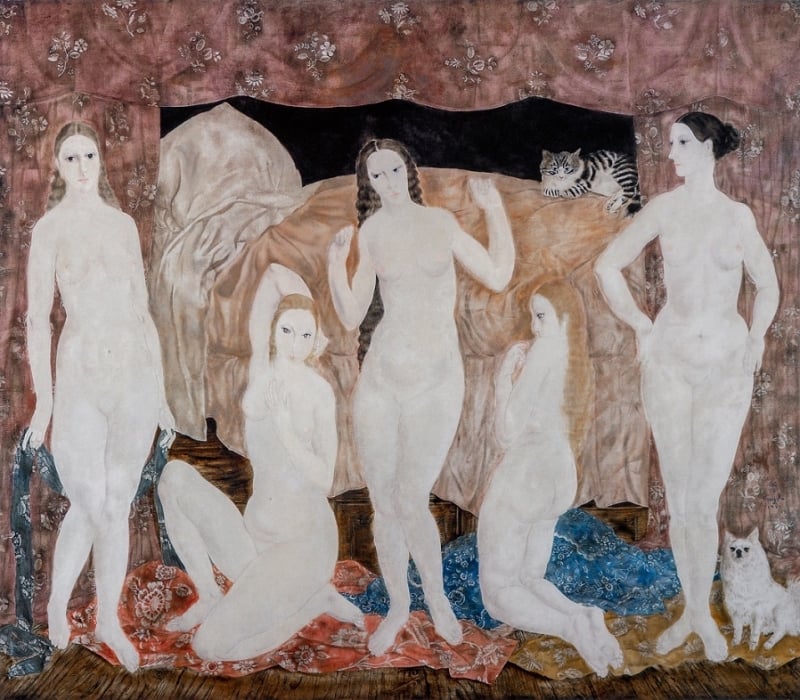 foujita Six nudes, 1923