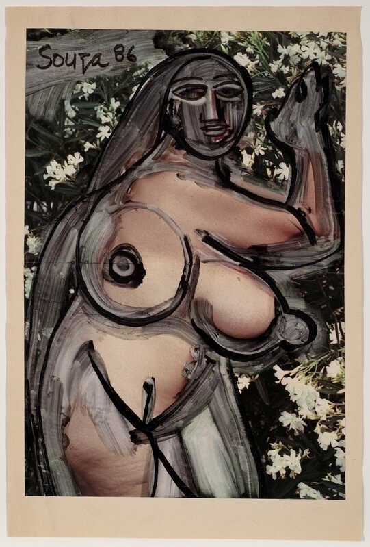 Francis Newton Souza, Female Nude, 1986