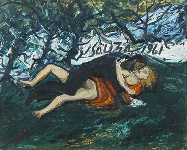 francis newton souza Lovers in the Park