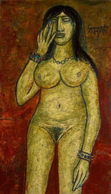 Francis Newton Souza, Untitled (Nude), 1961