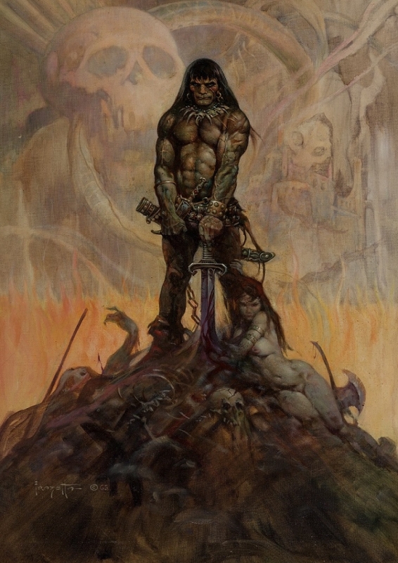 frank frazetta conan the barbarian