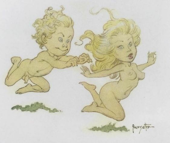 frank frazetta personal work for his wife Ellie