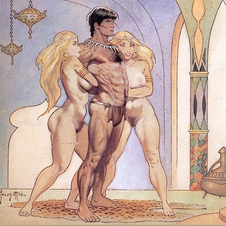 Frank Frazetta Tarzan erotic