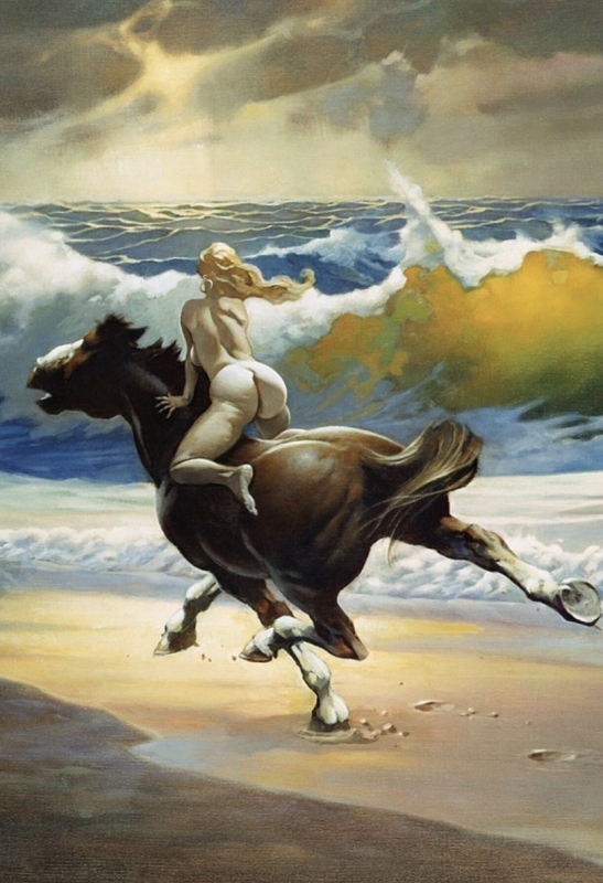 Frank Frazetta Wild Ride horse