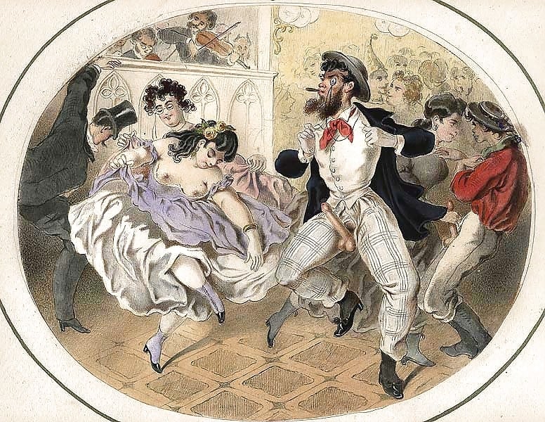 French erotic painting sensual dancing