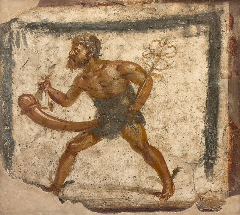 Fresco of Hermes as Priapus (Gabinetto Segreto