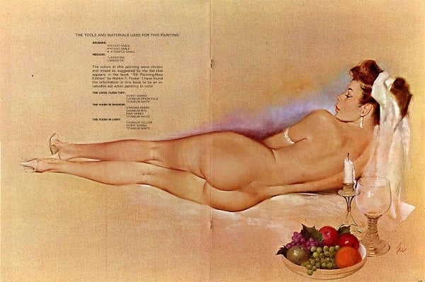 Fritz Willis reclining nude art